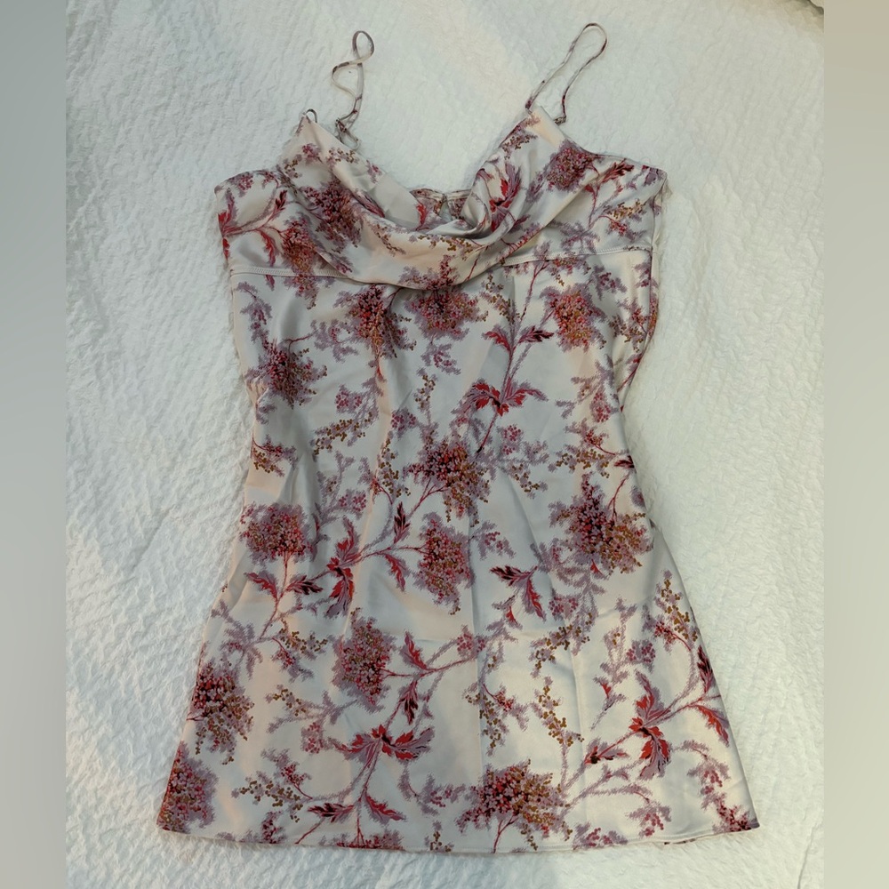 Vintage Victoria secret silk cowl neck slip dress